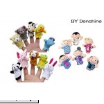 Denshine® 16Pcs Story Time Finger Puppets-10 Animals 6 People Family Members Educational Puppets by Denshine  B01BVALR68